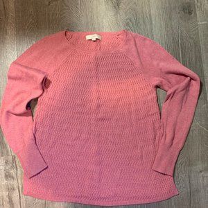 Loft Pink Sweater Sz M